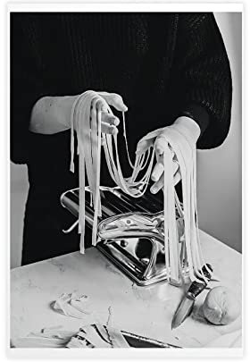 Spaghetti-Küchen-Poster, Leinwand, Schlafzimmer, Dekoration, Sport, Landschaft, Büro, Raumdekoration, Geschenk, ohne Rahmen, 30 x 45 cm