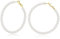 Perlenohrringe Creolen gold Ohrringe Perlen für Damen Frauen Mädchen Ohrringe Hochzeit Brautjungfe 50mm