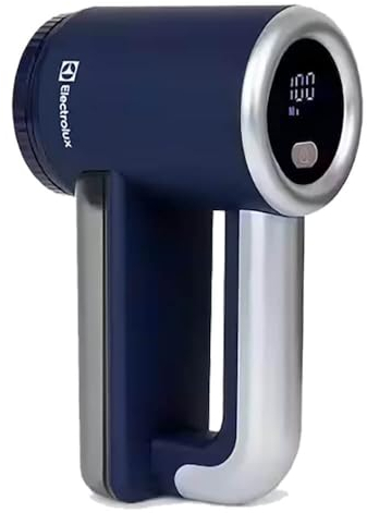 Electrolux 3-Speed Fabric Shaver | Lint Remover for Clothes & Furniture | Eliminates Fuzz & Pilling | LED Display & Type-C Fast Charging - Blue
