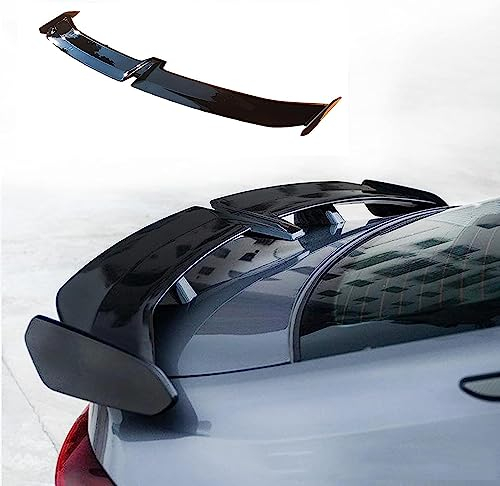 Auto Heckspoiler für Abarth Monster Energy 2020 2021 2022 2023, Kofferraumspoiler Flügel Lippe Kofferraumdachspoiler, Auto Styling Zubehör,Bright Black