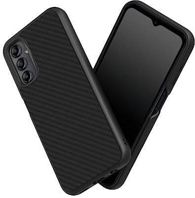 RhinoShield Case kompatibel mit [Samsung Galaxy A14 (4G/5G)] | SolidSuit - Stoßdämpfende & schlanke Schutzhülle mit Premium Finish - 3.5 Meter Fallschutz - Karbonfaser Textur