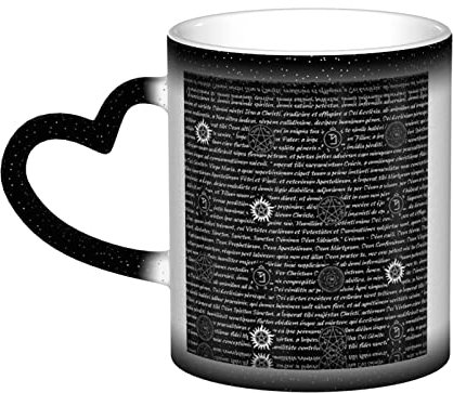 JBYJBX Atemberaubende Tasse mit Supernatural Inspiration, wechselnd, wärmeempfindlich, Farbwechsel, Kaffee, Tee, Porzellantassen, Geschenk