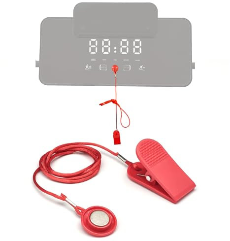 zalati Chiave di sicurezza universale per tapis roulant con chiusura magnetica di sicurezza compatibile con la maggior parte dei tapis roulant con serratura di piccole dimensioni - 28 mm