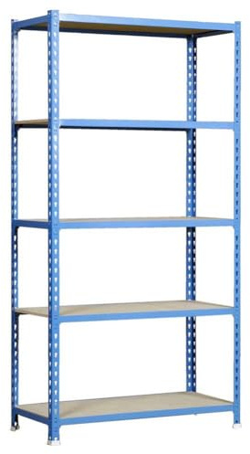 PROREGAL Schwerlastregal MULI | HxBxT 180x90x30cm | 5 Fachböden | Fachlast 150kg | Blau | Lagerregal Kellerregal Werkstattregal Metallregal Fachbodenregal Steckregal