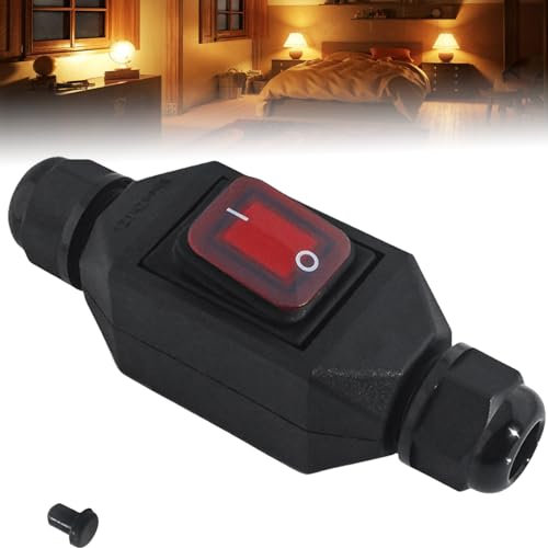 Interrupteur en ligne étanche IP66, AC 220 V 30 A, interrupteur à bascule, interrupteur à bascule, interrupteur à bascule, interrupteur à bouton-poussoir, interrupteur de machine à bouton poussoir des