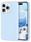 DOMAVER Case for Phone 15 Pro Max Liquid Silicone, Slim Lightweight Soft Gel Rubber Microfiber Lining Cushion Shockproof Protective Cover for Phone 15 Pro Max 6.7 inch, Light Blue