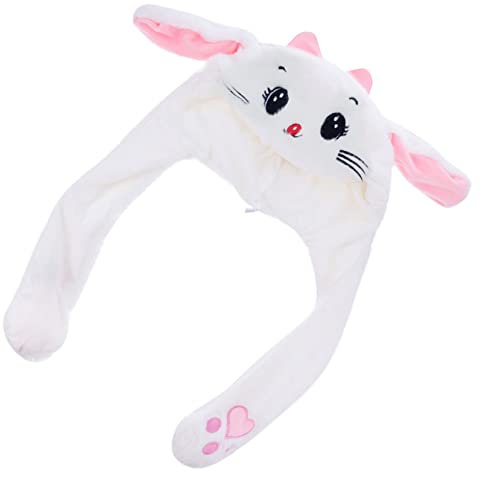 Gogogmee Maus Hut Mit Ohren Für Partys Cartoonmütze Tierhut Foto Requisiten Warme Für Cosplay Lustige Süße Ohrenbewegung Für Halloween Weihnachten