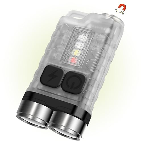 MAGMATIC Diamond Ore Flashlight - 900 Lumens, Rechargeable Mini Flashlight for Kids Glow in The Dark Blacklight Weatherproof EDC Gear for Camping. Convient as a Keychain Light