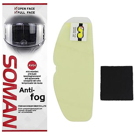Woedpez Helm Klare Anti Beschlag Patches Regenfeste Schutzfolie Linsenfolie Motorräder Visier Nebelbeständiges Schild
