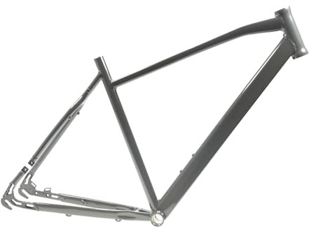 Generisch 28 Zoll Alu Fahrrad Rahmen für Gates Riemen Nabenschaltung Rh 53cm Grau