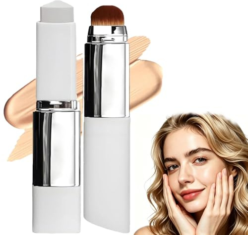 XINCHEN 2 in 1 Faccelove Foundation Stick mit Pinsel Natiirliche Farbe 2026 Neu Color Changing Foundation Stick mit LSF 15 Korean Foun DationMakeup fuir Alle Hauttypen