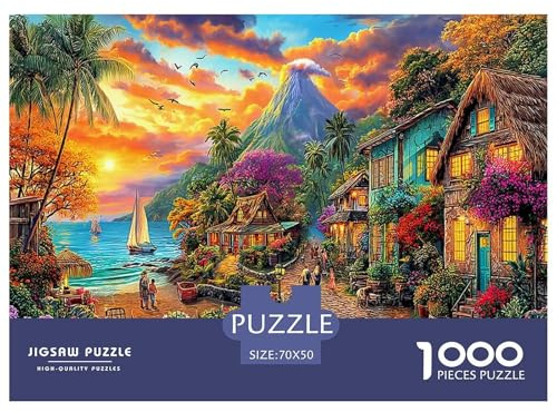 Bali Puzzle 1000 Teile Puzzle Für Erwachsene Und Kinder Puzzle Geschicklichkeitsspiel Für Die Ganze Familie 70x50cm/1000pcs