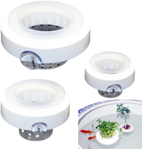 Hayaww Cesta Flotante para Plantas De Estanque Soportes para Plantas de Acuario Jardín Acuático Jardineras Flotantes Maceta hidropónica Flotante Maceta Flotante para Estanque de Agua acuática (A)