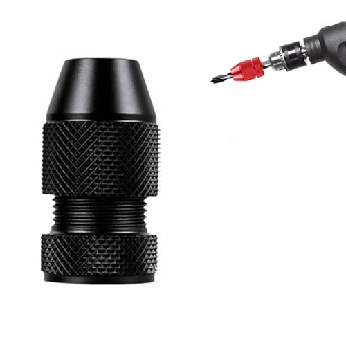 Bohranschlag Tiefenanschlag 2-5mm, Aluminium Verstellbarer Bohrstopp mit Nylon, Innenring Kratzfest, Präzisionswerkzeug für sicheres Bohren, Möbelmontage, Holz & Fliesen