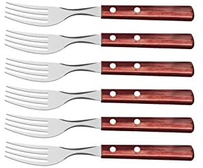 Tramontina Tenedores Set, Rojo, Juego de 6
