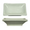 Assiette rectangulaire blanche