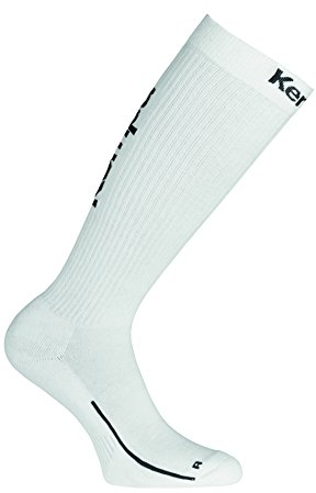 Kempa Unisex Lange sokker - 200354501 Herren Socken, Weiß/Schwarz, 41-45 EU
