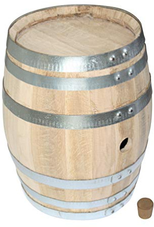 MAAJ® Getoastetes Weinfass/Whiskyfass/Schnapsfass Winzer-Böttcher-Qualität aus Französischer Eiche 10 L - Made in Portugal