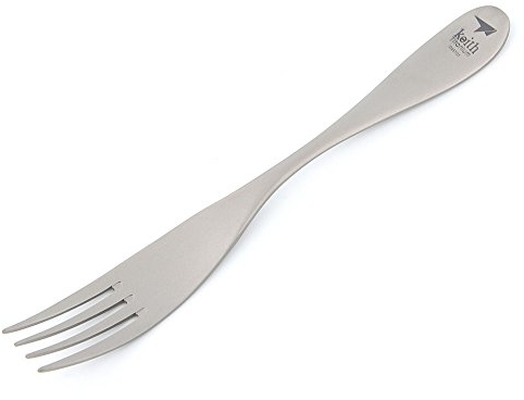 Keith Cuchara de Titanio Tenedor Ultraligero Portátil Mini Cubiertos Espesar Sopa Cuchara Cuchara Cuchara de café Vajilla de Camping al Aire Libre (Ti5202)