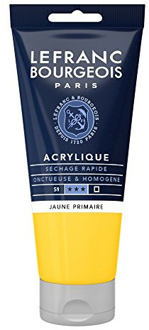 Lefranc Bourgeois Acrylique Fine Tube 80ml Jaune Primaire