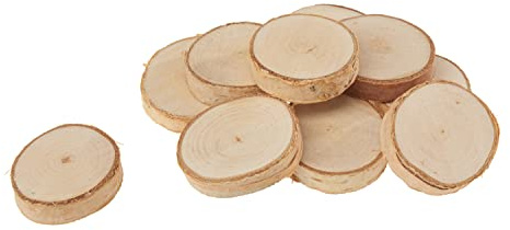VBS Birkenscheiben 10 STK Baumscheiben Birkenholz Naturmaterial Ideal