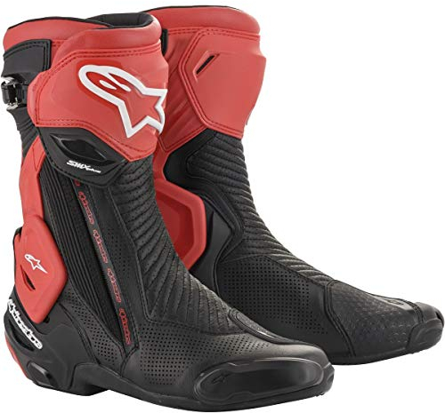 Alpinestars SMX Plus v2 - Stivali ventilati (42) (nero/rosso)