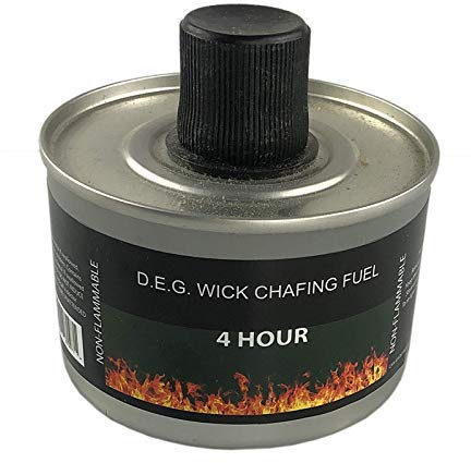 We Can Source It Ltd - Set of 24 Chafing Fuel Cans - 4 Hour Burn, Non-Flammable Liquid Wick Fuel - Safe, Re-Lightable, Cool-Touch Cans for Bain Maries, Chafing Dishes, Buffets & Catering Events