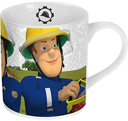 Feuerwehrmann Sam Porzellan Tasse Trink-Becher im Geschenkkarton