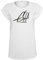 GO HEAVY Oversize Frauen Fitness Wor-Out T-Shirt | Kurzarm Yoga Gym Sportshirt | Aufdruck Graphic | Weiß L