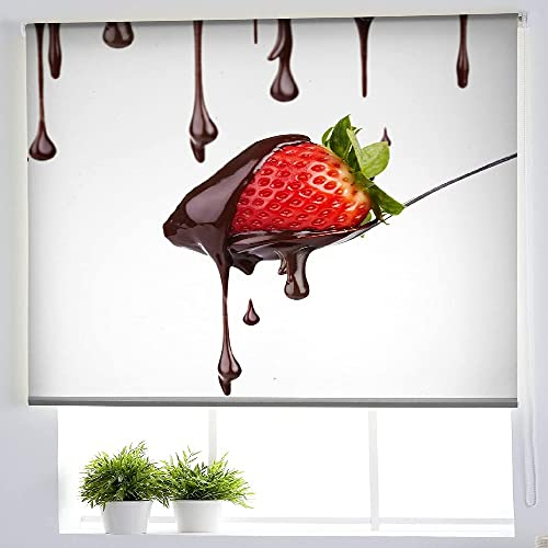 Estoralis | Cocina | Estor Enrollable Diseño Moderno | Translúcido Estampado Digital | Modelo C-1068 | 150 x 180 cm (Ancho/Alto) Tamaño Tela 147 x 175 cm | Estores para Ventanas y Puertas