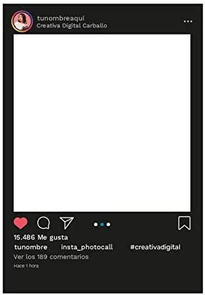 Digitaler Druck- und Fotografie-Design Instagram personalisierbar weiß