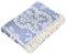 Carenesse Jacquard Tagesdecke Single Size Paisley 150 x 200 cm blau I Edle & zarte Wendedecke aus 100% Baumwolle mit hochwertiger Webung I Überwurf für Bett & Sofa I Wohndecke dünn & leicht