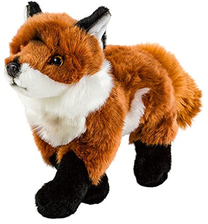 Teddys Rothenburg Kuscheltier Fuchs stehend 30 cm rotbraun-weiß