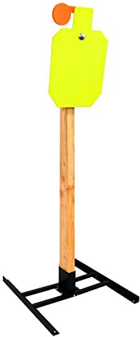 Highwild Target Stand System AR500 Stahl-Zielscheibe Komplett-Set – 0,95 cm dick, 17,8 x 30,5 cm Stahl-Geisel mit 2 x 4 Ständer-Montage-Kit