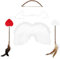 SOLUSTRE 1 Satz Engelsflügel Amor Neugeborenes Cosplay-Party-flügel Amor Verkleiden Foto-Requisiten Amor Pfeile Angel Wings Requisiten. Infant Dress up Schal Abschlussball Feder Baby