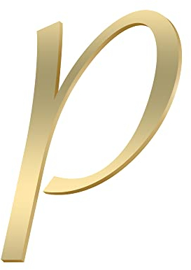 TentHome 3D Hausnummer Messing Buchstabe Selbstklebende A-Z Kennzeichnung Türnummer Adressnummer DIY Dekoration für Briefkasten Schilder Tür Gartentor Geschäft Gold (P)