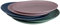 Ikolife große Plastikteller flach 6 Stück Φ23cm 3 Farben, Kinderteller, Mehrweg -BPA Frei! (23 cm Teller groß)