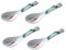 Juego de Cucharas de Sopa de Cerámica - Porcelana Esmaltada Estilo Chino, Set de 4 para Vajilla Asiática (Verde Oscuro)