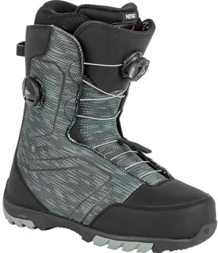 ATOMIC Herren Nitro Snowboards Sentinel BOA '23 All Mountain Freestyle Schnellschnürsystem günstig Boot Snowboardboot, Black, MP 26,0 // EU 40 // US 8