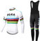 Linarun Herren Radtrikot Set Fahrradtrikot Langarm + Fahrradhose mit 5D Sitzpolster Rennrad Trikot Fahrradbekleidung Atmungsaktiv und Schnell Trockend
