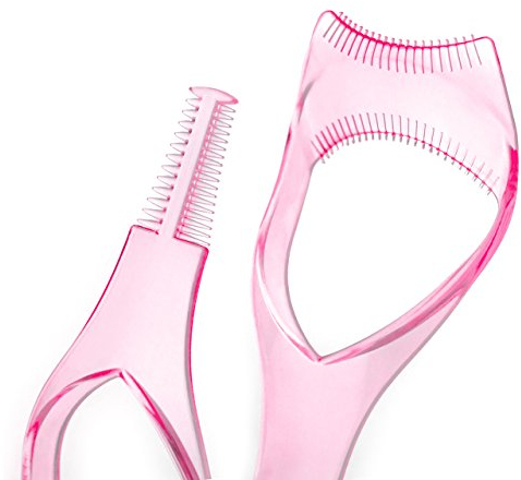 MBW Make Up Wimpernkamm Wimpernbürste 3in1 Wimpern Kamm Schminken Schmink Hilfe für Mascara Eyeliner Wimperntusche