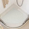 Eck-duschmatte Rutschfest PVC Duschmatte,Duschmatte Rutschfest Viertelkreis Anti Rutsch Matte Badewannenmatten Massage Mit Ablaufloch FüR Viertelkreis-Dusche Oder Badewanne(Size:80x80cm,Color:Weiß)