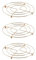 PNJB Hot Pan Pot Stands - Stainless Steel Copper Chrome Round Trivet Holder Kitchen, Table Ring, Kitchen Heat Resistant Hot Pan Round Steamer Rack, (3PCS)