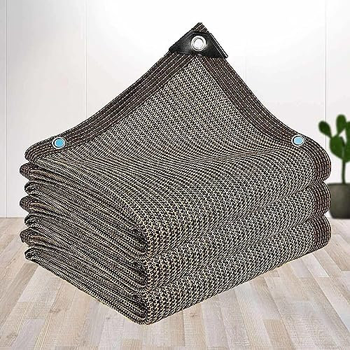 Toile d'ombrage 4x5 pour Pergola Voile Ombrage Toile Ombrage Respirant Rafraîchissant Filets 90% d'ombrage Balcon Filet La Couverture VéGéTale/Serre/Pergola/L'éxtérieur,brown-2x4m