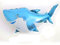 Großer Folienballon in Tierform, Haifisch Design in Blau, ca. 65 * 96 cm - Perfekt für Kindergeburtstage, Meeres-Themenpartys, Dekorationen, Geschenke, Überraschungen und spezielle Anlässe