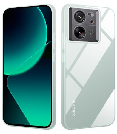 HSP Hülle für Xiaomi 13T [Staubabweisend] Handyhülle | Premium TPU Silikon Case Schutzhülle | Kratzfest Stoßfest Fallschutz | Kameraschutz Displayschutz | Exakt Durchsichtig | Transparent