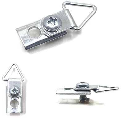 3-teiliger Rahmenaufhänger für #11 Profil-Bilderrahmen, Metall-Bilderrahmen, Aufhängung, 24 Stück pro Packung