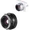 25 mm F1.8 Festbrennweiten-Objektiv Manueller Fokus MF, for Panasonic for Olympus MFT M4/3 Mount GH4 GM1 GX8 G7 G9 E-PL EM Pen-F for Mark Kamera (Size : Silver, Color : M4/3)