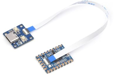 ESP32-S3 Mini Development Board with Adapter Board and FPC Cable, Adopt ESP32-S3FH4R2 Chip with Dual-Core Processor, up to 240MHz Main Frequency, Integrates 2.4 GHz Wi-Fi and Bluetooth 5