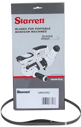 Starrett Univerz Lot de 3 lames de scie à ruban portable sans fil 900 x 13 x 0,35 mm 10-14 tpi